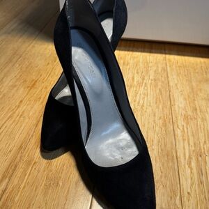 Sergio Rossi Black High Heels with Suede Finish